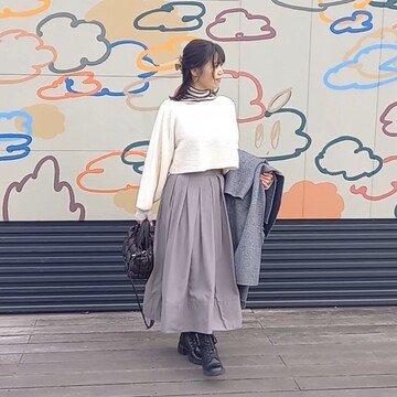 【UNIQLO】ニットonニットであったかコーデ♡