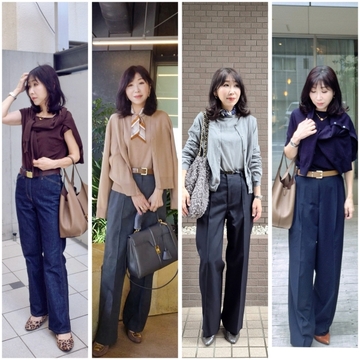 季節の変わり目に♪【気温別】アンサンブルニットの快適コーデ4選