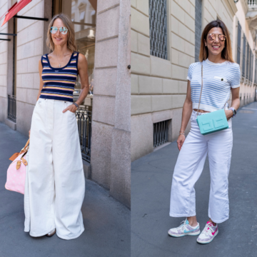 50代の夏を爽やかに仕上げるのは、やっぱり白パンツ！【パリ・ミラノマダムのおしゃれSNAP 2025夏vol.3】