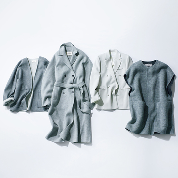 冬コーデ全体の印象を明るく品よく。ライトグレーのアウター4選