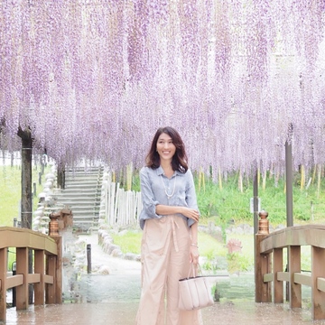 BRUNO PREMI 一目惚れローファーで、藤の名所へ