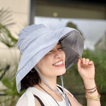 紫外線対策はこれ！ビッグバケットハット