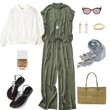 【50代 週末コーデ】艶と抜け感を両立する夏の装い＃Jマダムのおしゃれ