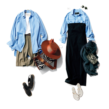 【新ブルーシャツ】トレンドシャツは着回し力も無限大！ 初夏の着回し3コーデ