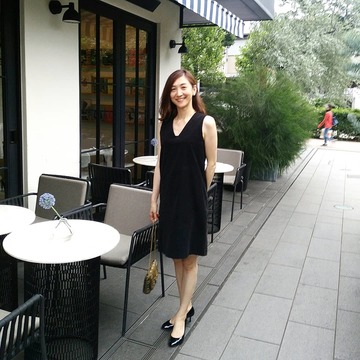 A.P.C.黒ワンピース & ビーズbag