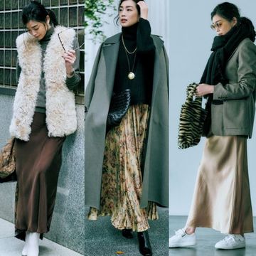 50代を素敵に見せる「冬の揺れスカート」で女らしく、かっこよく！