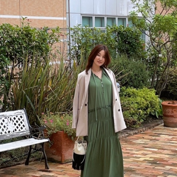 大草直子さんコラボの揺れるワンピースを秋コーデしてみました　Part1