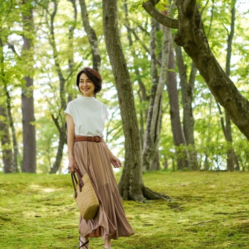 新緑の中、心地よい時間を過ごせるカフェ♪