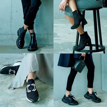 50代の美脚とおしゃれをかなえる「黒ショートブーツ」と「黒スニーカー」
