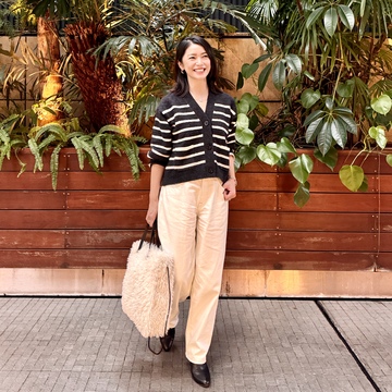 冬の「白」デニムコーデ✨