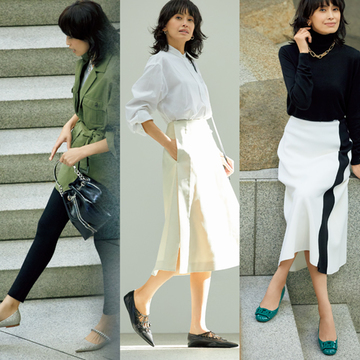 【今、ときめくフラット靴コーデ3選】マダム戸野塚が格上げパワーのある3足を厳選！