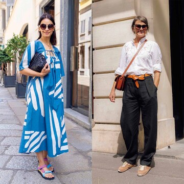 酷暑に負けないエレガンスがここに！夏の日射しに鮮やかに映えるリラックスコーデ【パリ＆ミラノ夏のおしゃれマダムSNAP】 