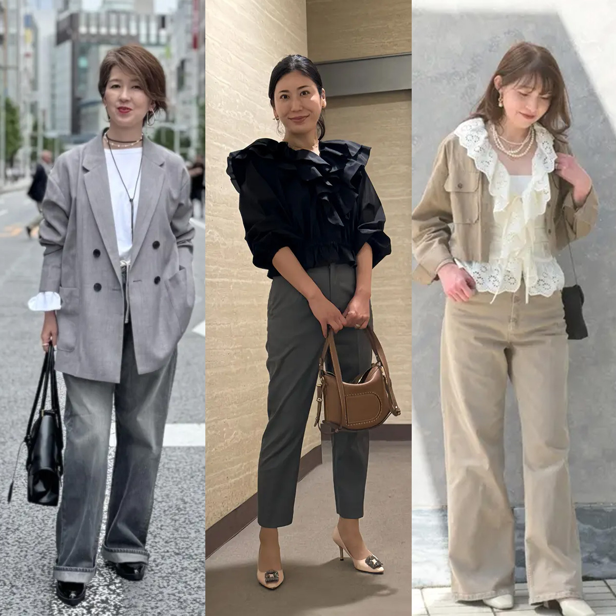 40代・50代でも甘くなりすぎない。「フリル」を投入して地味見えやマンネリを解消