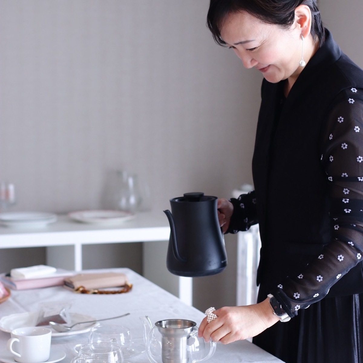 大人の女史会、心もほかほか肉まん作り♪