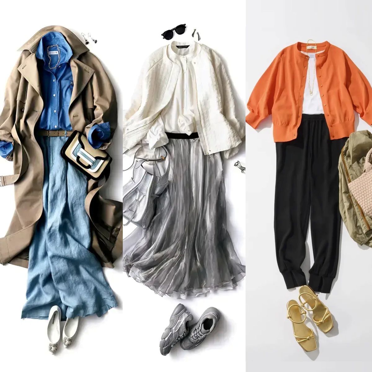 【50代の着映えコーデ20選】軽やかに品よく。4月の“きれい見え”スタイル