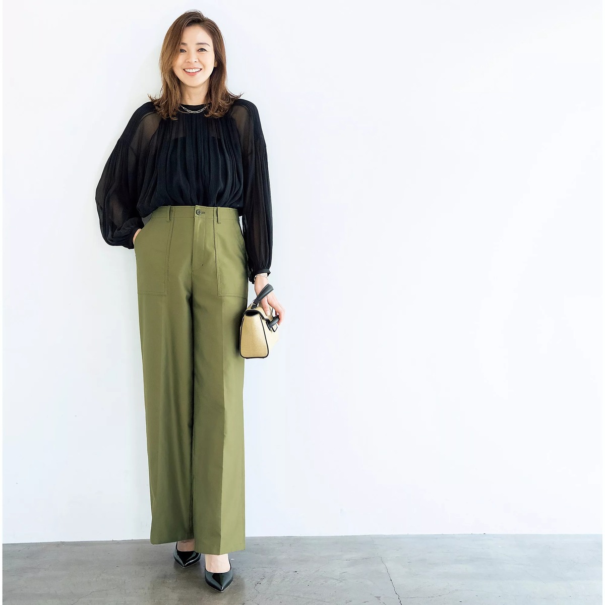 E by éclatが誇る大ベストセラー「大人ベイカーパンツ」 に新型ワイドが登場！