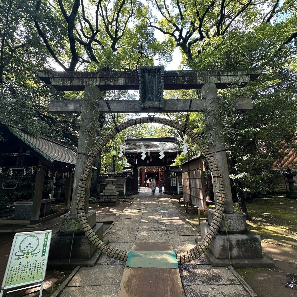 夏越の大祓へ＠赤坂氷川神社