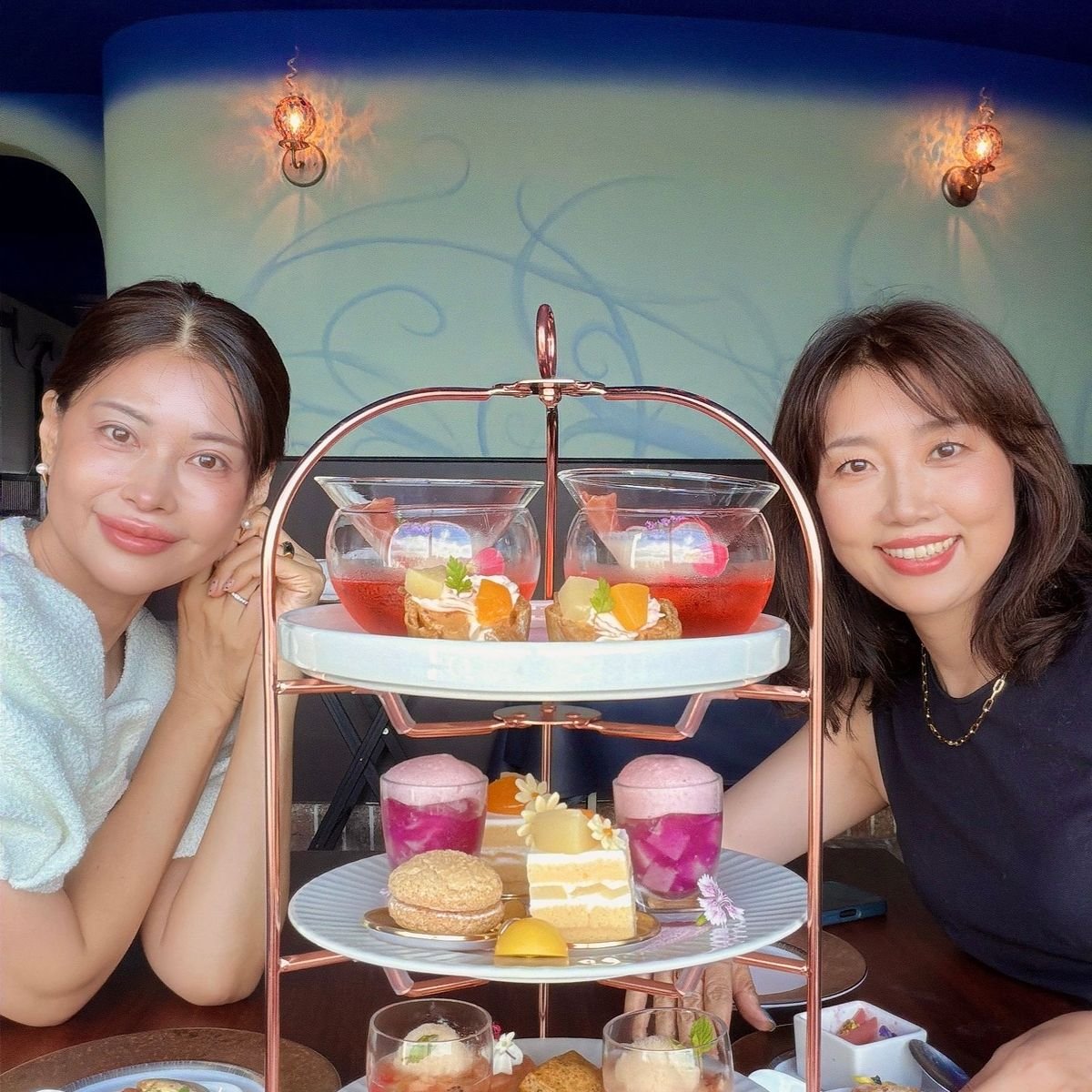 【桃🍑アフタヌーンティー】東京ドームホテル最上階。桃づくしで夏の涼を楽しむ。