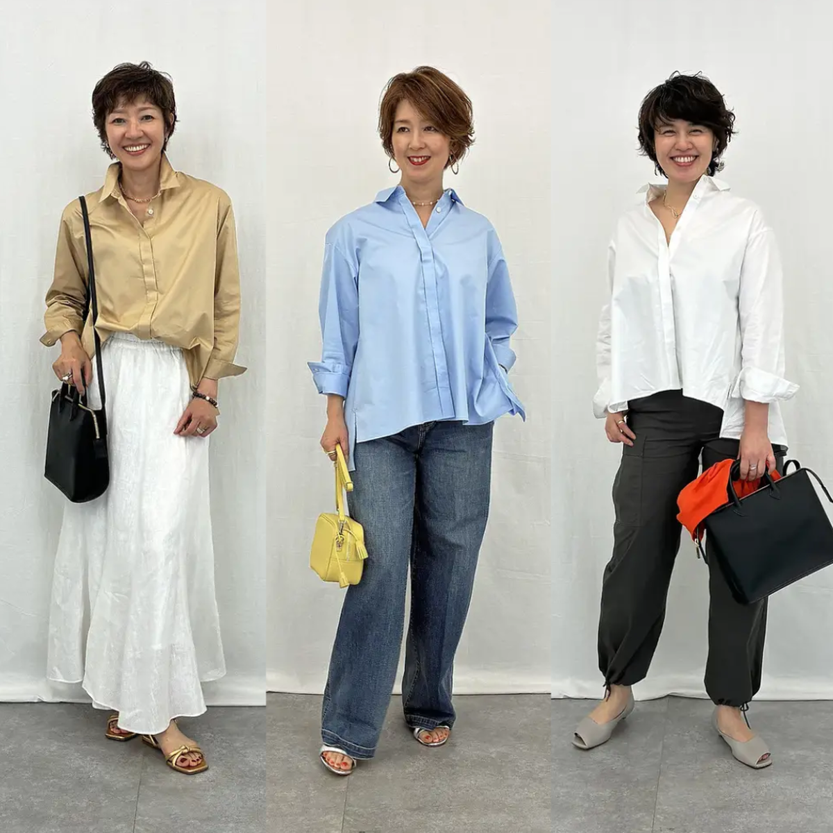 【50代 ファッション】売れ続けるのは理由がある！「drawell （ドロウェル）for E by éclat バックタックフレアシャツ」で全方位きれい見せ♪【E by éclat ウォッチャー・Ｆ美の深掘りダイアリー】