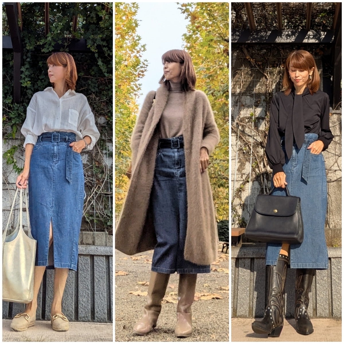 オールシーズン着用出来るデニムスカート！のコーディネートをご紹介します♡