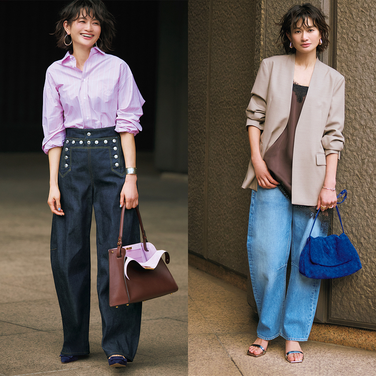 【春の大本命デニム5選】今どき感も脚線カバーも！ デニムの更新は「バレル」が正解