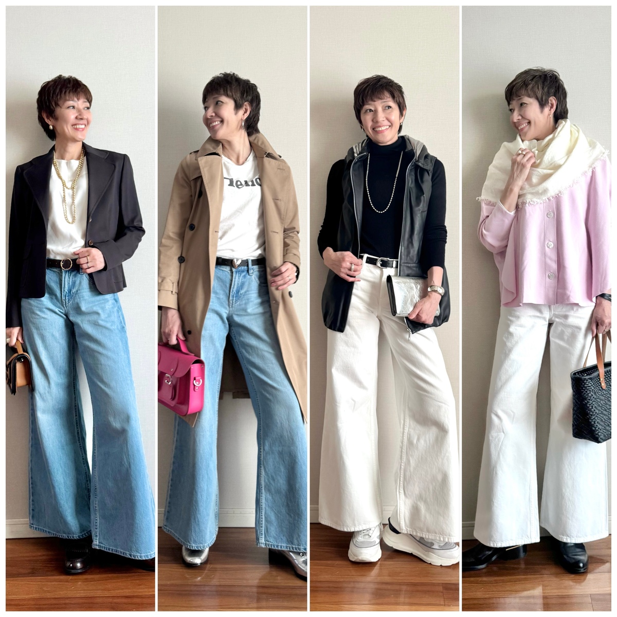 【UNIQLO新作】50代もＯＫ！ローライズワイドデニム ☆ 2colors × 2styles