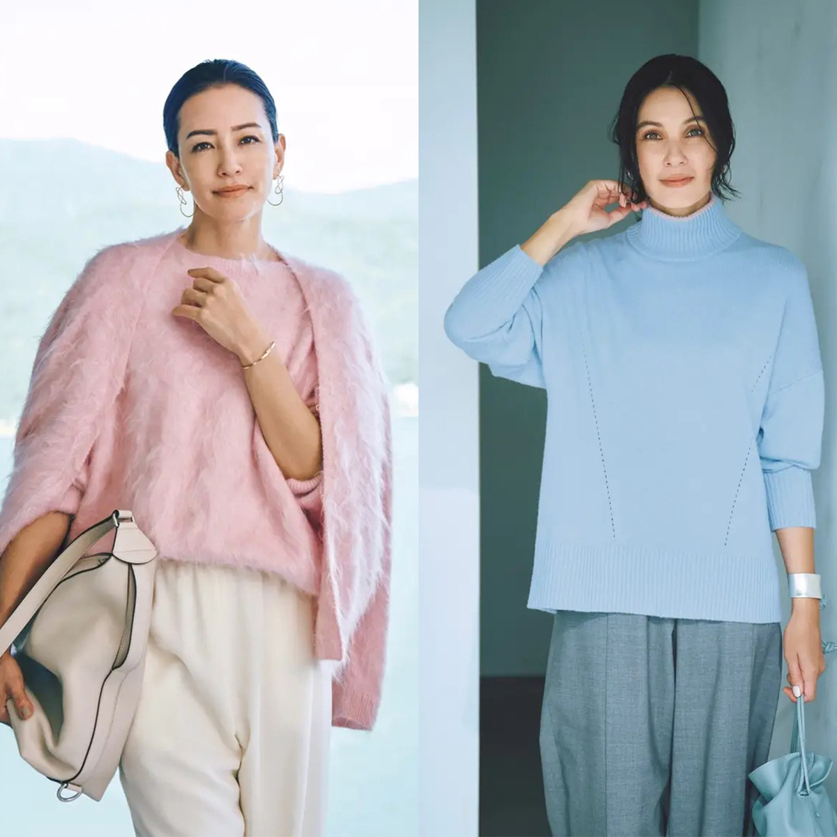 明るめカラーで春らしい軽やかさを演出！季節の移り変わりを楽しむ【50代の1週間コーデ】