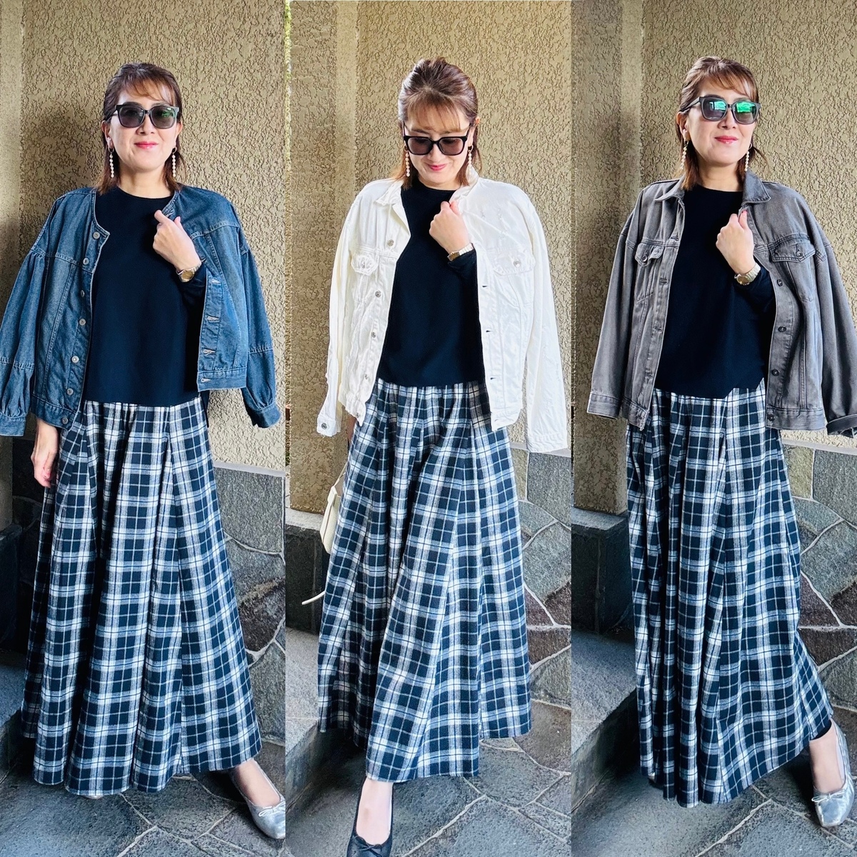 寒暖差に効く！！春のデニムジャケットコーデ