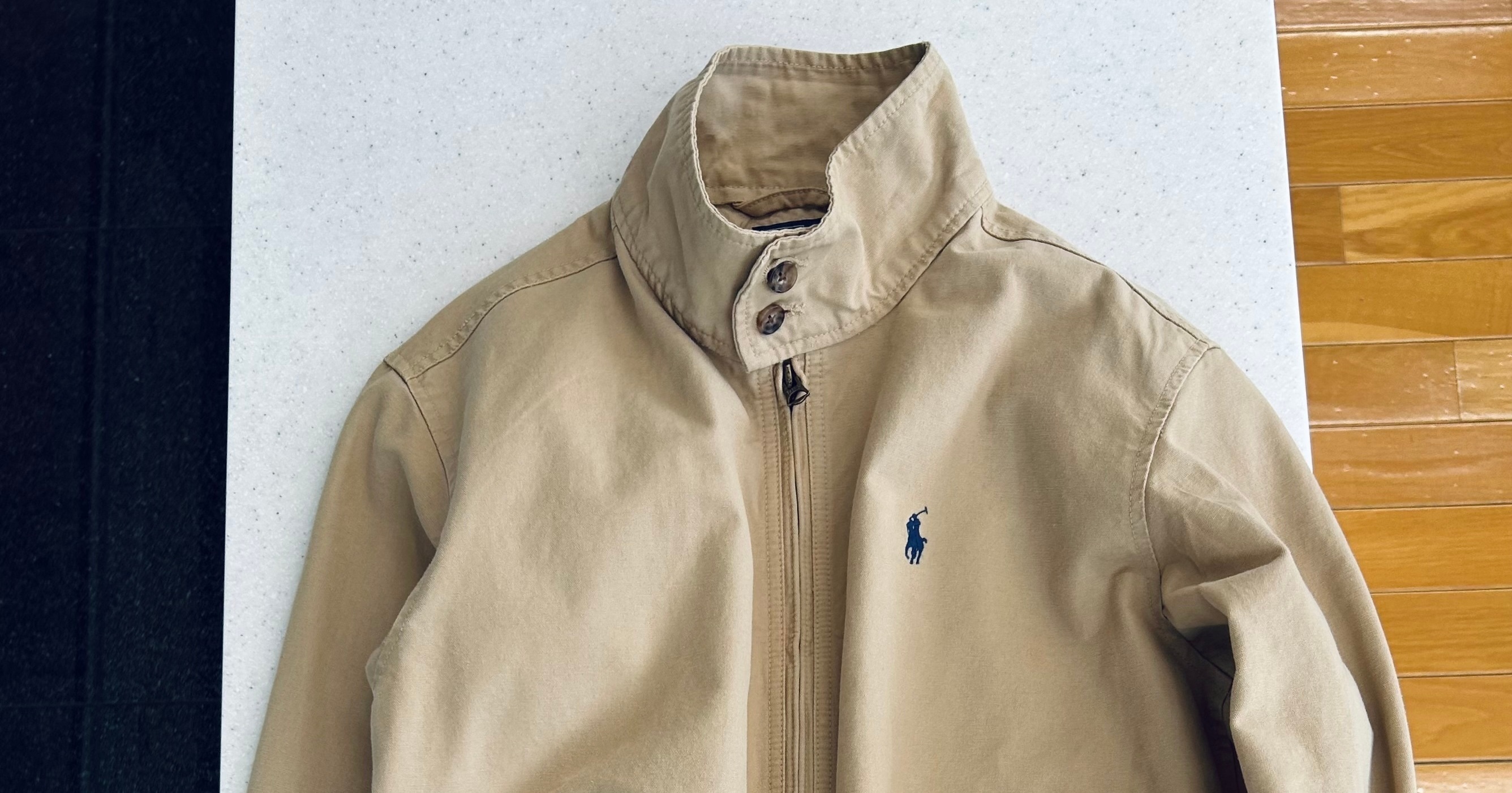 ポロラルフローレン 綿 アイコン ジャケット ベージュ POLO RALPH LAUREN（ポロ・ラルフローレン） ポロ ラルフローレン