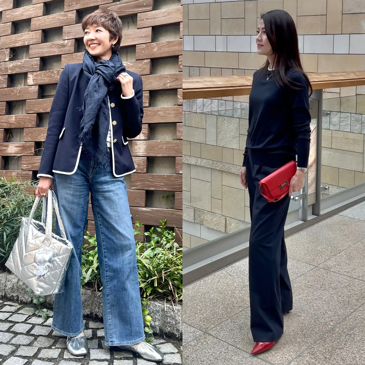 引き締め効果も大！おしゃれな40代・50代愛用の「ネイビー」アイテム5選