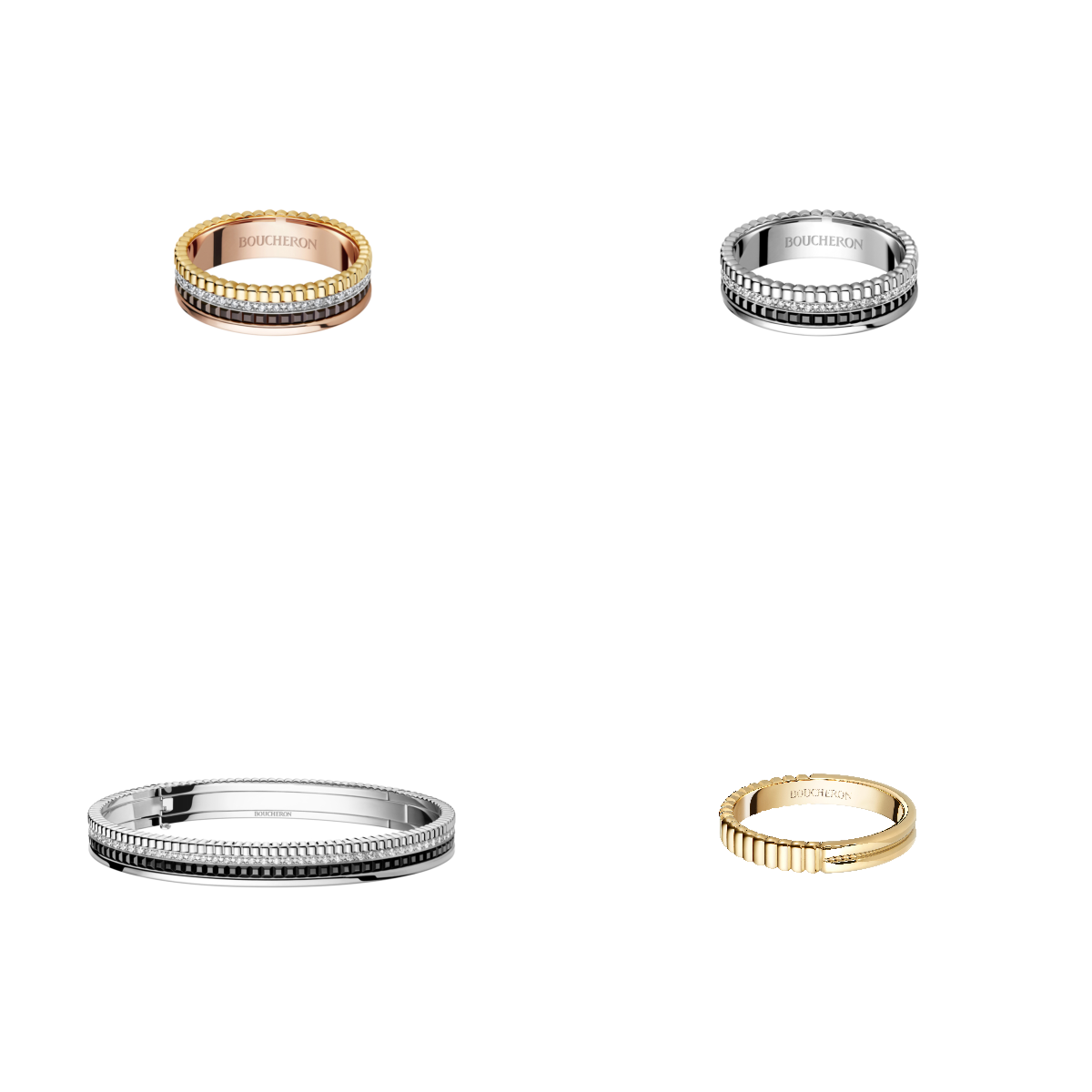 ブシュロンより「キャトル」の新作ジュエリーが誕生！重ねづけも楽しめるスリムなフォルムに進化