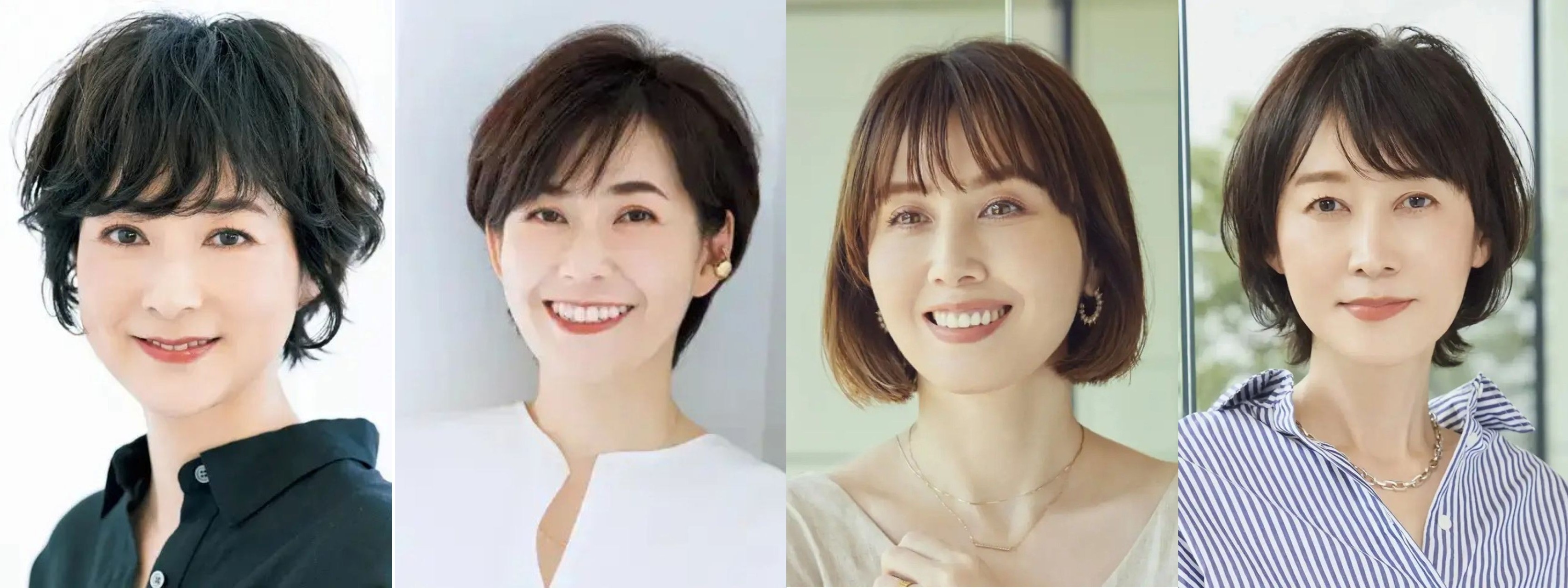 面長をカバーしながら若々しく見せる「大人のショート＆ボブヘア」8選