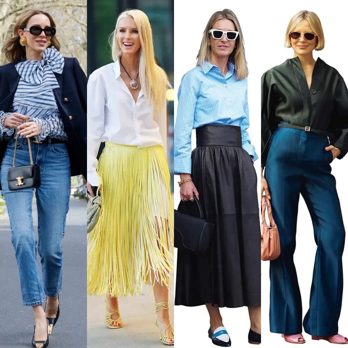 【海外マダムの春コーデ】シンプルなのに映える！大人の「シャツ＆ブラウス」スタイル10選