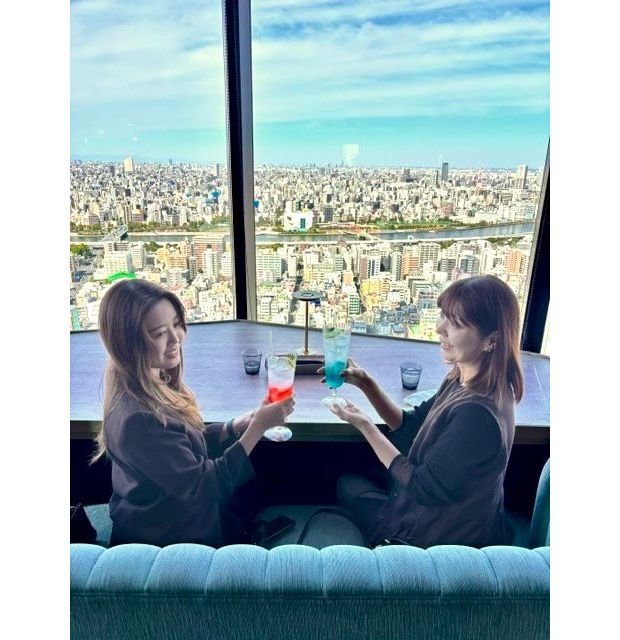 絶景おしゃれランチ。ソラマチ３０階で娘のお誕生日祝い♪