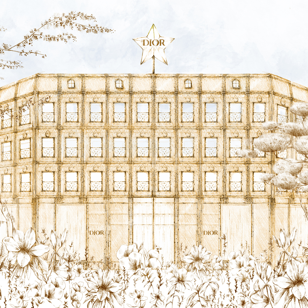 ディオールが手がける新たな夢の王国「ディオール バンブー パビリオン」が代官山にオープン！【eclat’s pick up】