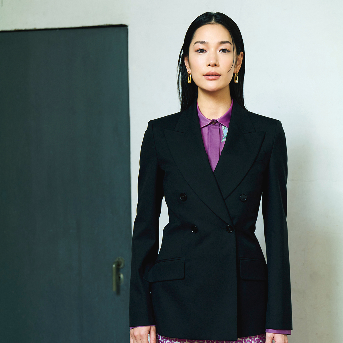 全方位すきなく美しい「グッチ」のダブルブレストジャケット