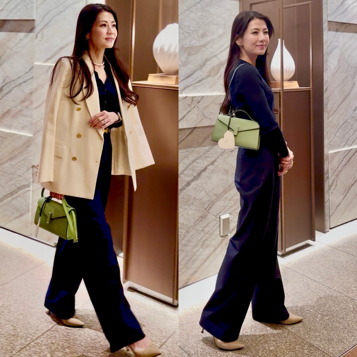 【上下UNIQLO】が「小物」だけで見違える！ネイビーワントーンでつくる、大人の格上げ着こなしを解説