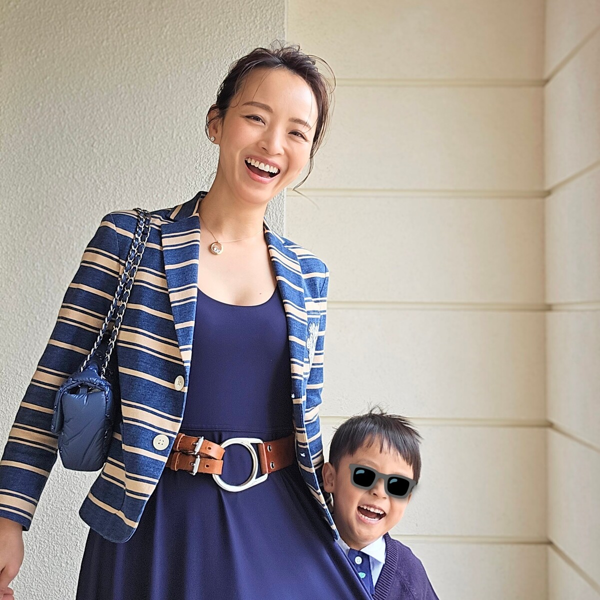 きちんと、でも軽やかに。入園式は親子リンクコーデで！