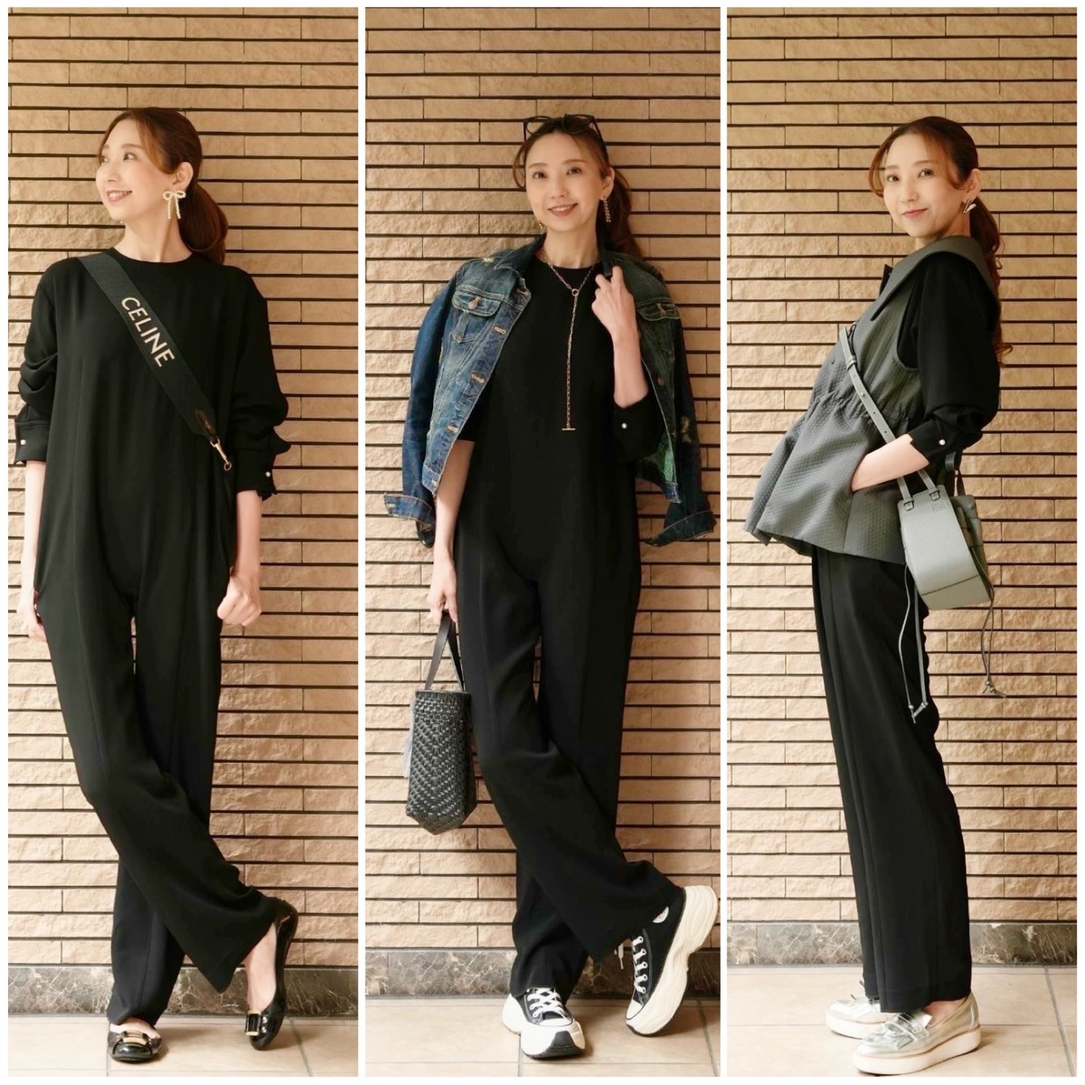 【春のオールインワンコーデ】🌸足元で楽しむ3styles🌸