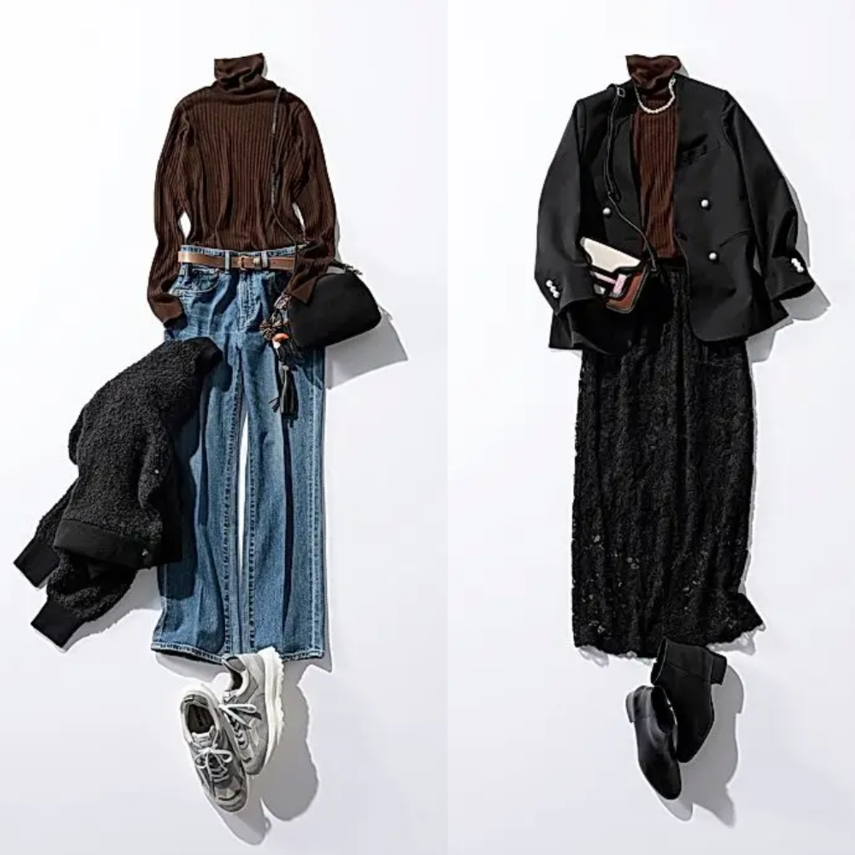 【50代 ニット】累計400枚売れ！C.T.plage×エクラの人気タートルニット「着回し6コーデ」