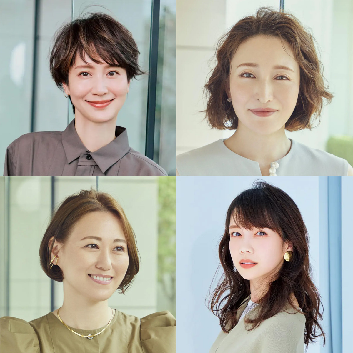 前髪ありとなし、どっちにする？40代・50代に似合うヘアスタイル【ショート・ボブ・ミディアム・ロング別】