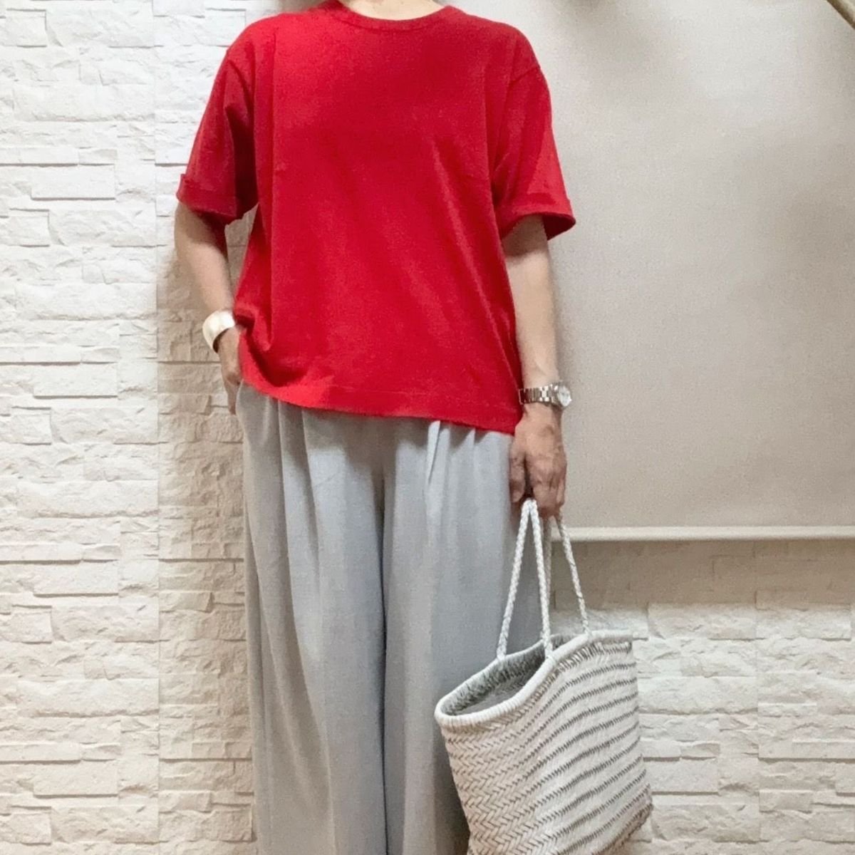 50代ユニクロリネンシャツ着回しコーデ