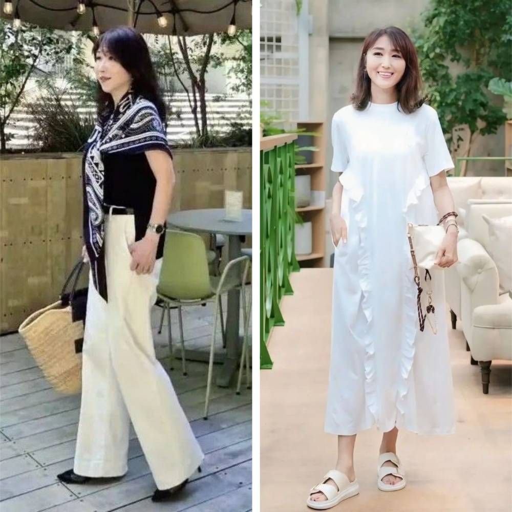 【ユニクロ・GU】ワイドパンツやレースのセットアップなど、50代におすすめのプチプラ夏コーデ
