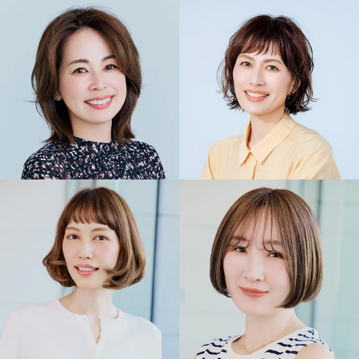 【50代に似合う冬のボブヘアスタイル60選】おばさんぽくならずに若見え！くせ毛やうねりをカバーする髪型