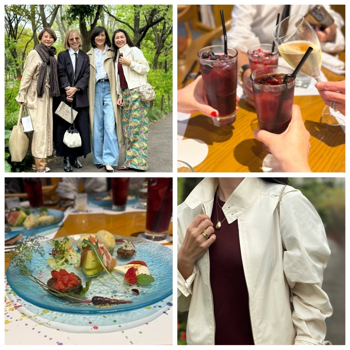 春の表参道ランチへ。ユニクロUの軽やか春アウターでつくる大人の華やぎコーデ♪