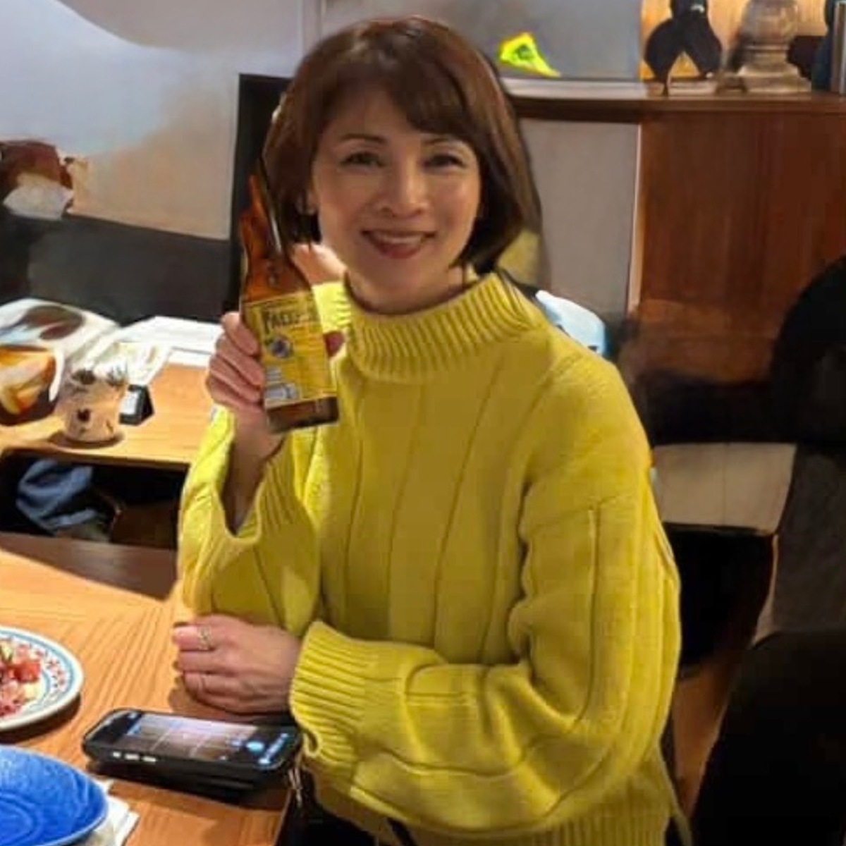 春に着たくなるカラフルニットでメキシカンディナーへ