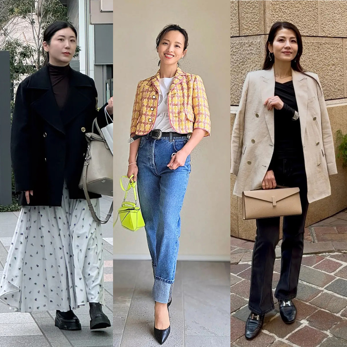 【40代・50代のジャケットコーデ5選】一枚羽織るだけでサマになる定番ジャケットのほか、春らしい華やかな一着も！