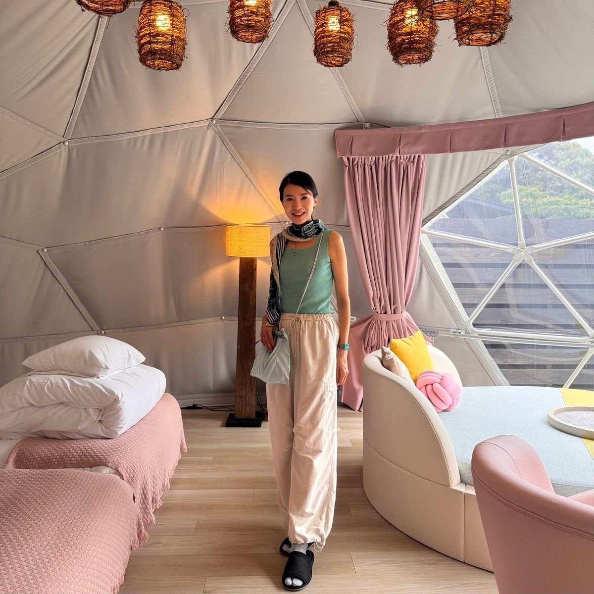 ５０代女子♡初めてのグランピング【伊豆赤沢温泉】