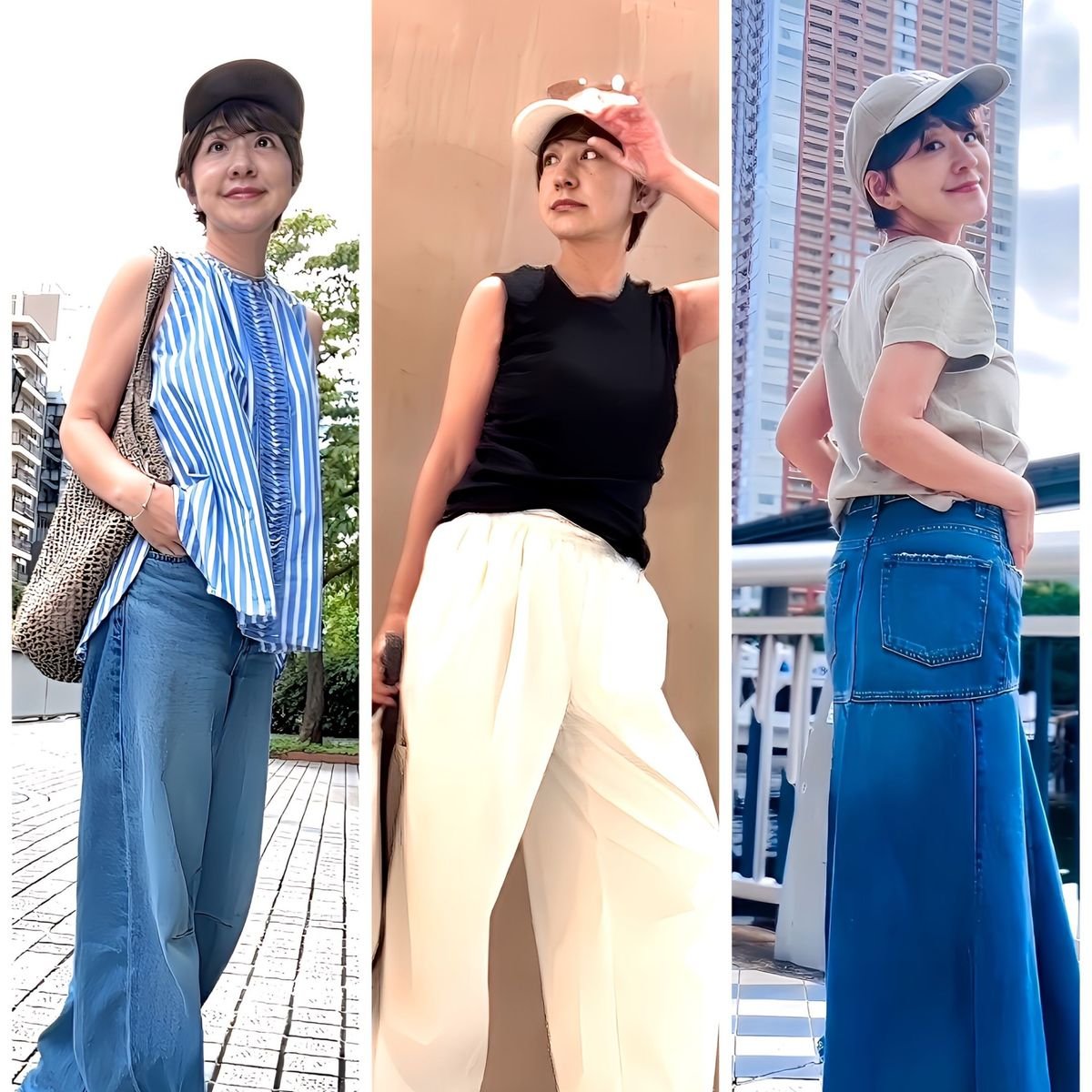 キャップひとつで印象チェンジ！UV対策もおしゃれも叶える、大人の夏キャップコーデ3選
