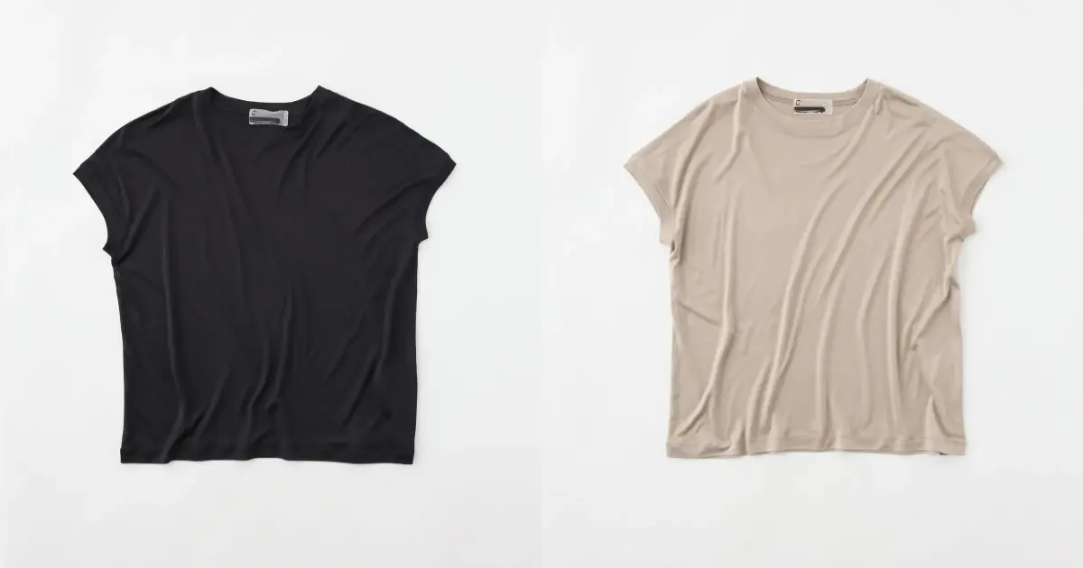 シンプルを愛する大人を魅了。カオスのシルクTシャツ【1日1枚！ 50代